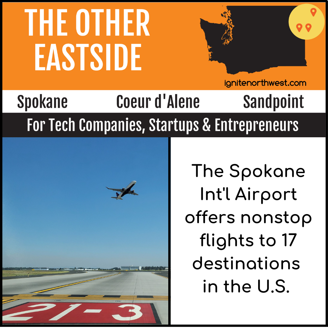 The Spokane Int'l Airport offers nonstop flights to 17 destinations in the U.S.