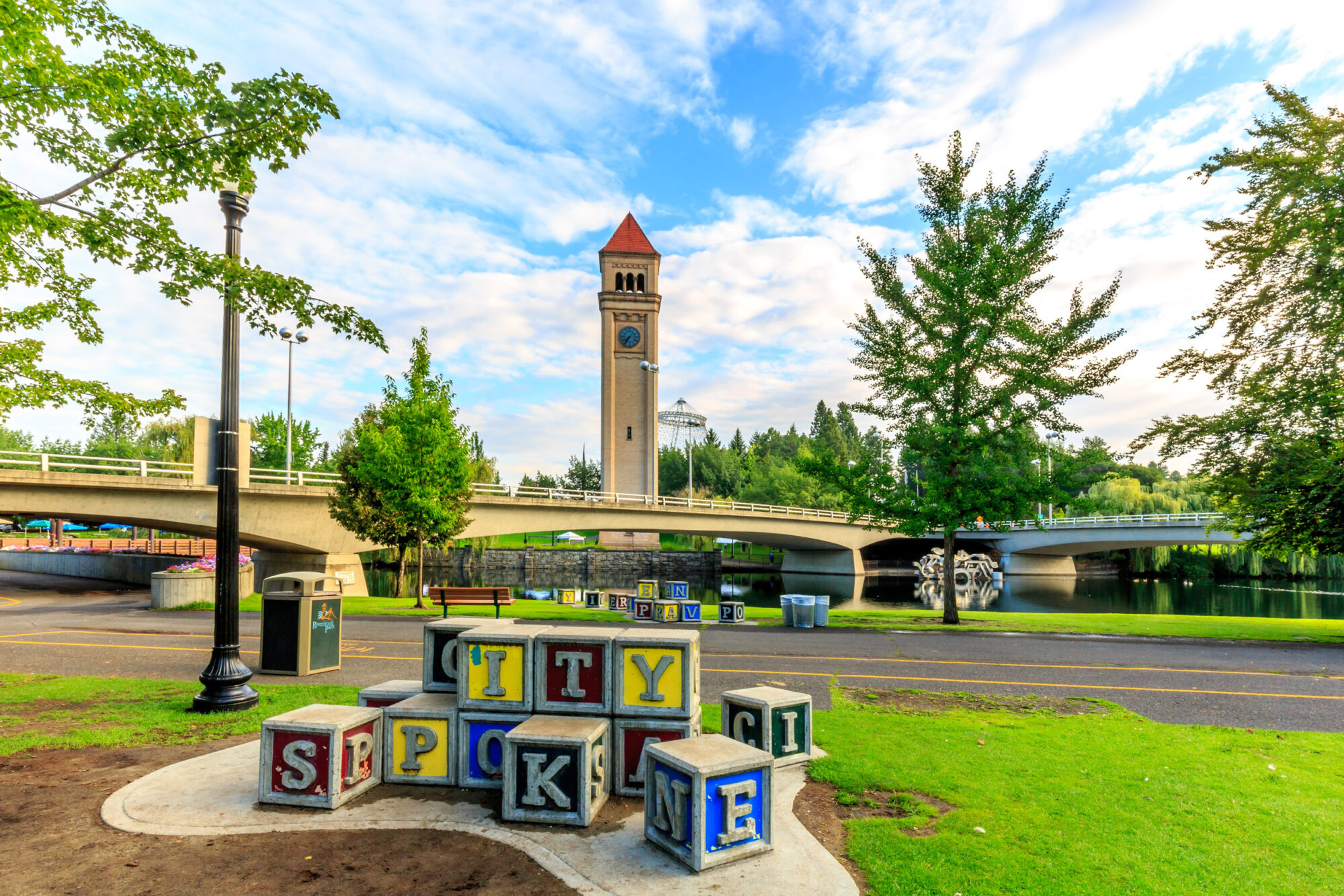 Downtown Spokane City of Spokane Blocks and Clocktower