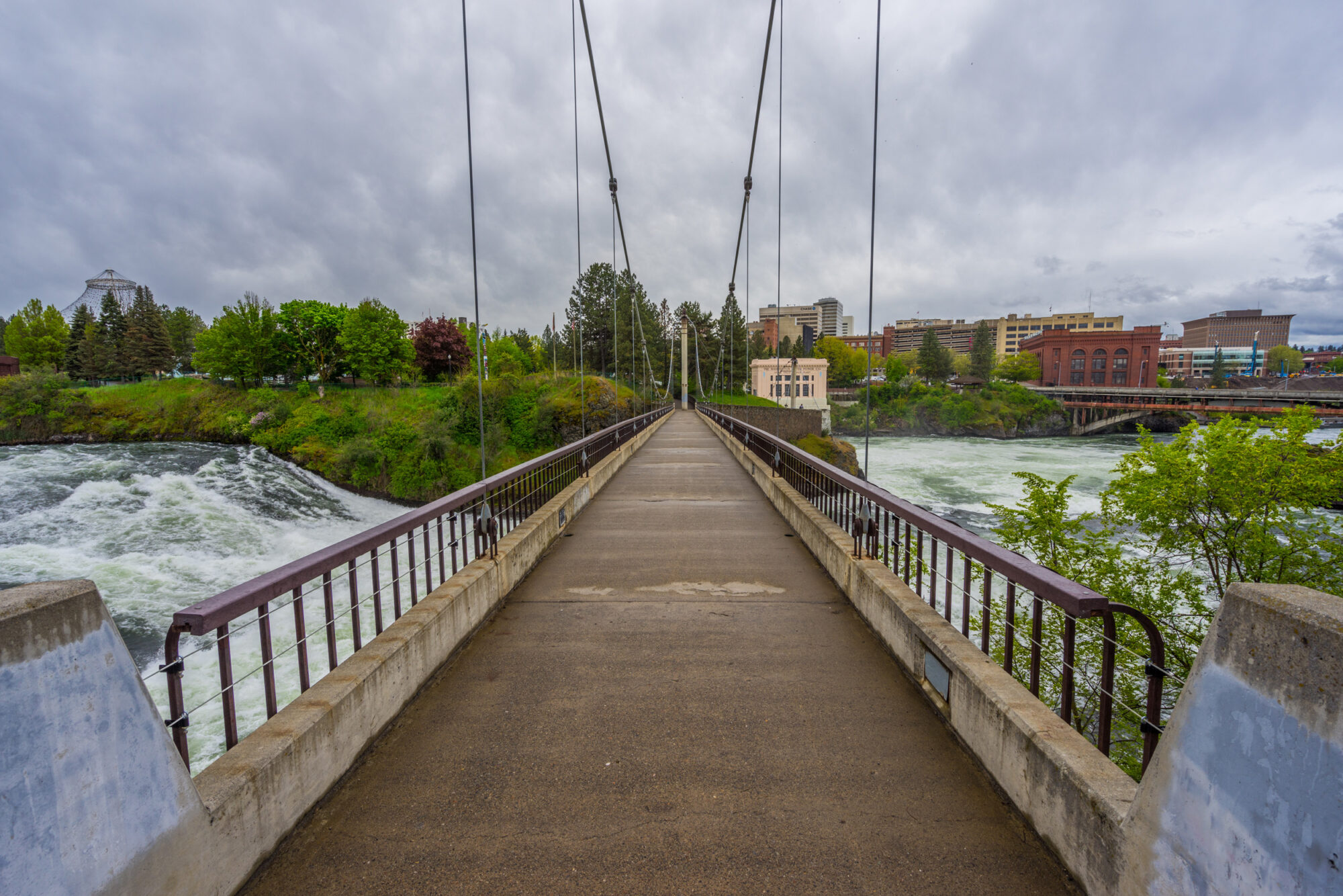 Downtown Spokane River Pedestrian Bridge